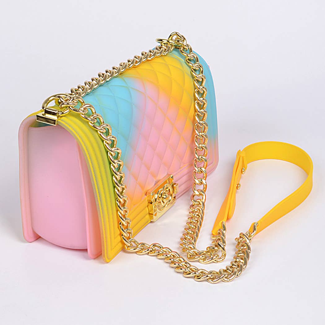 Pvc Square Crossbody Clutch