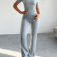 Short Sleeve Top and Pants Set
