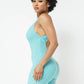 Honeycomb Jacquard Sleeveless Cross Back Romper