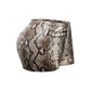 Foiled animal printed highwaisted shorts