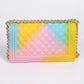 Pvc Square Crossbody Clutch