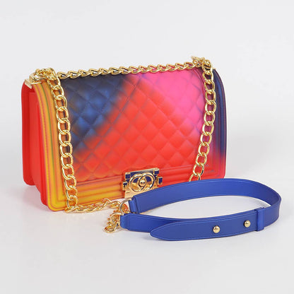 Pvc Square Crossbody Clutch
