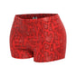 Foiled animal printed highwaisted shorts
