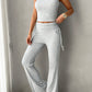 Square Neck Tank and Drawstring Pants Set