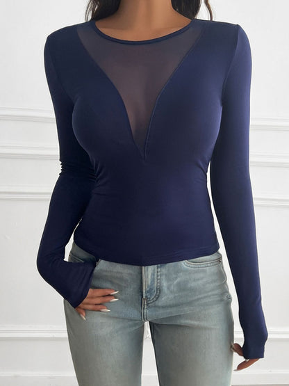 Round Neck Long Sleeve T-Shirt