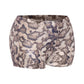 Foiled animal printed highwaisted shorts