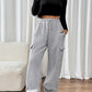 Perfee Drawstring Elastic Waist Joggers with Pockets