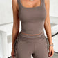 Square Neck Tank and Drawstring Pants Set