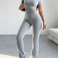 Short Sleeve Top and Pants Set