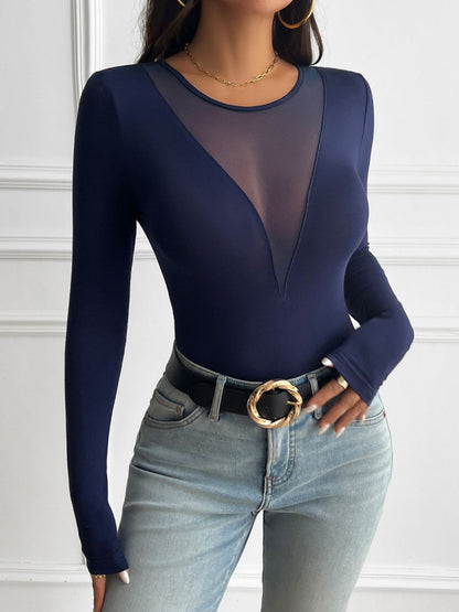Round Neck Long Sleeve T-Shirt