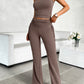 Square Neck Tank and Drawstring Pants Set