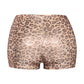 Foiled animal printed highwaisted shorts