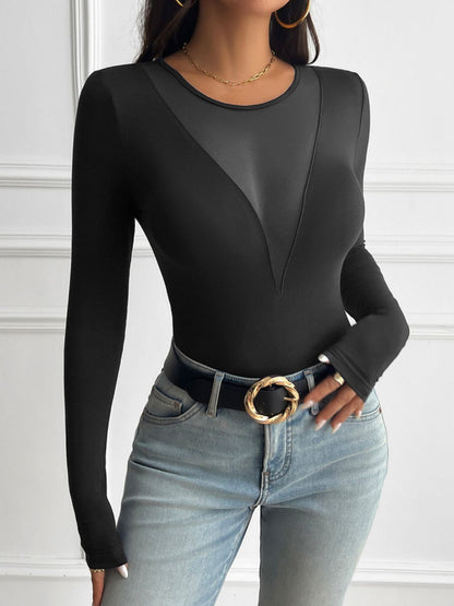 Round Neck Long Sleeve T-Shirt