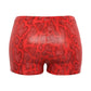 Foiled animal printed highwaisted shorts