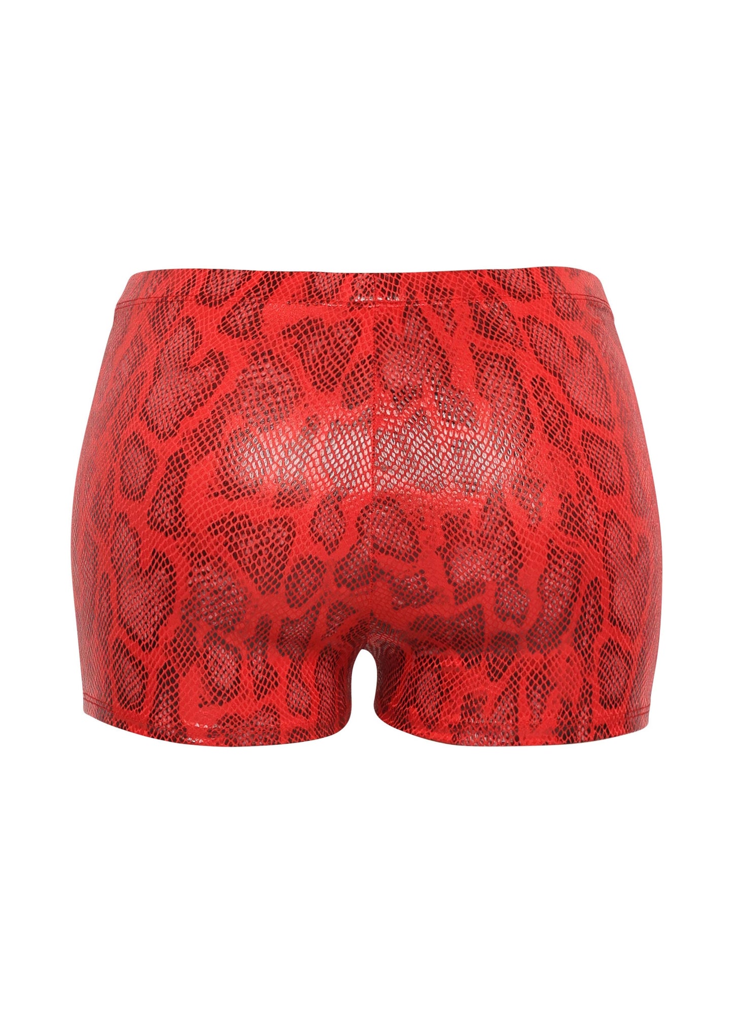 Foiled animal printed highwaisted shorts