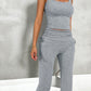 Square Neck Tank and Drawstring Pants Set