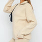 Quarter Zip Long Sleeve Top and Pants Set