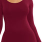 Round Neck Long Sleeve Maxi Wrap Dress
