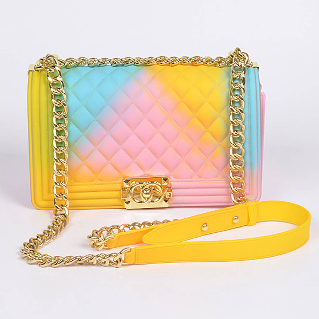Pvc Square Crossbody Clutch