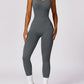 Cutout Racerback Active Jumpsuit