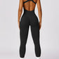 Cutout Racerback Active Jumpsuit