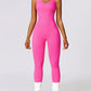 Cutout Racerback Active Jumpsuit