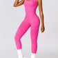 Cutout Racerback Active Jumpsuit