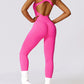 Cutout Racerback Active Jumpsuit