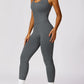 Cutout Racerback Active Jumpsuit