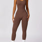 Cutout Racerback Active Jumpsuit