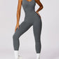 Cutout Racerback Active Jumpsuit