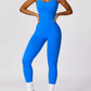 Cutout Racerback Active Jumpsuit